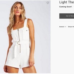 Light the day Billabong Romper size L